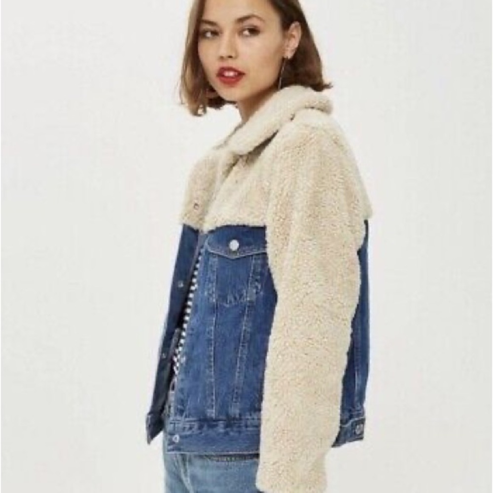 Denim and Sherpa Jacket